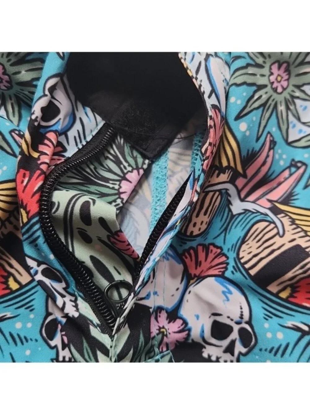 Men's What The FIN, Summer , Vacation, Beach, Pool, Blue Graphic Swim Shorts